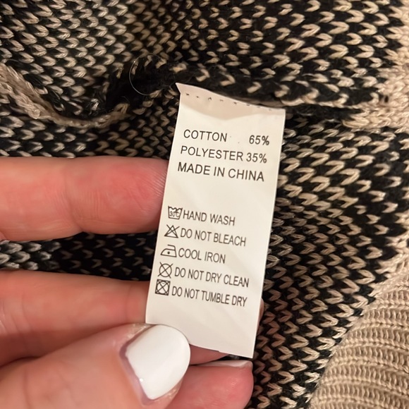 Animal Print Long Open Cardigan size Large - Picture 8 of 11